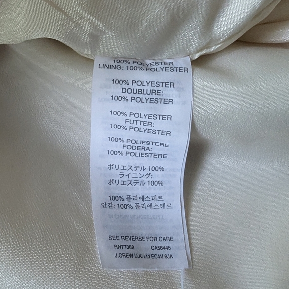 J.Crew Women's 12 Tall Ivory White Round Hem Pull On Skirt Drawstring Waist - Picture 7 of 11